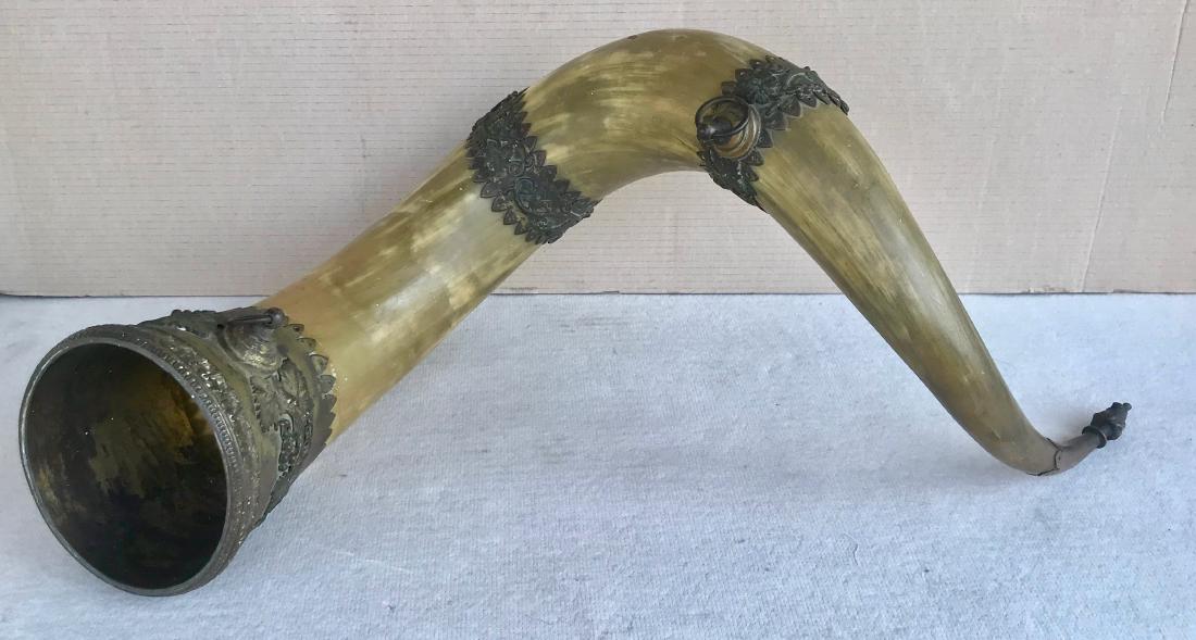 German Ceremonial Horn Drinking Vessel Circa 1880s (1 of 7)