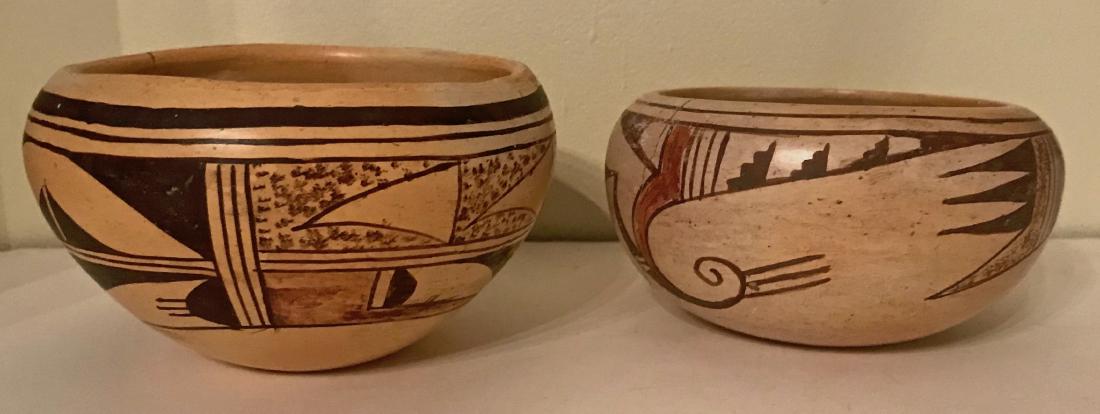 Nellie Nampeyo Polychrome Pottery Bowls (1 of 7)