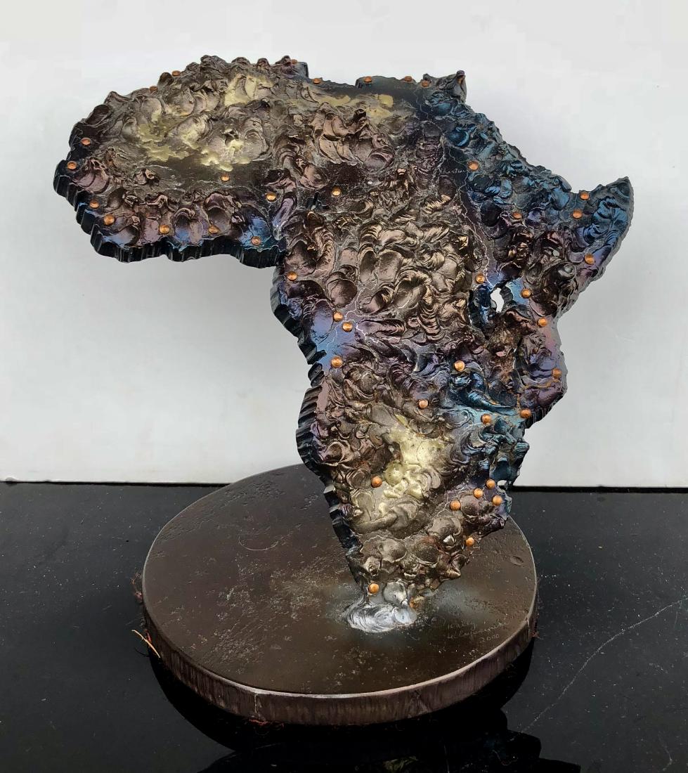 Modern Arc Steel Sculpture AFRICA Wally Wlaysewski (1 of 7)