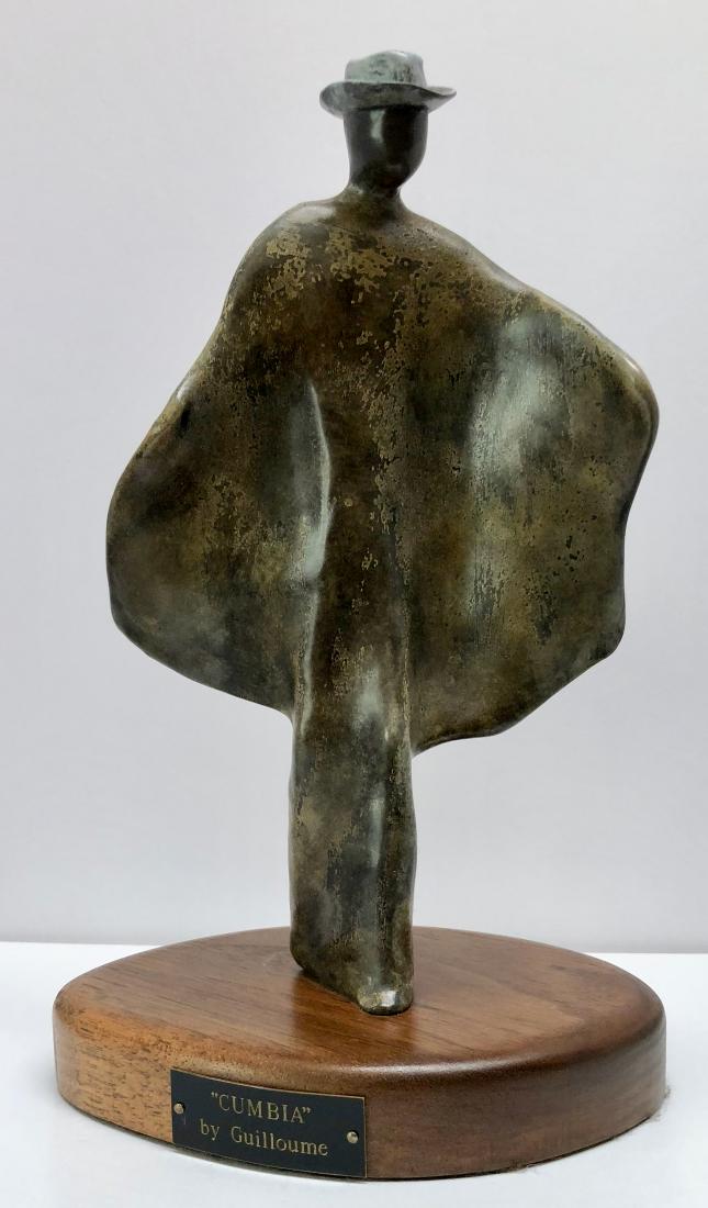 GUILLOUME Figural Bronze Sculpture CUMBIA (1 of 5)