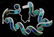 Los Castillo Taxco Sterling Turquoise Azurite Bracelet