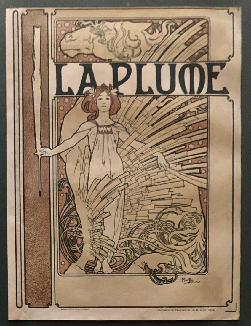 Alphonse Mucha Cover Art LA PLUME 1898 (1 of 5)