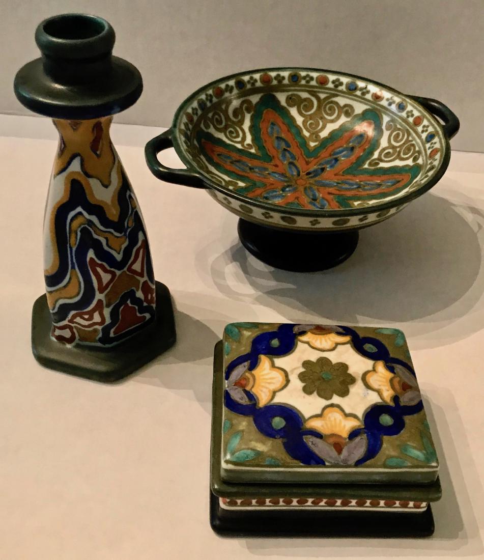 Gouda Holland Art Pottery Grouping (1 of 7)