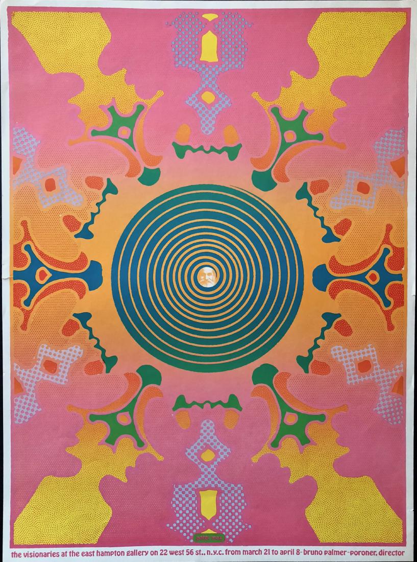 Visionaries Exhibition Poster Peter Max 1967 N.Y.C. (1 of 4)