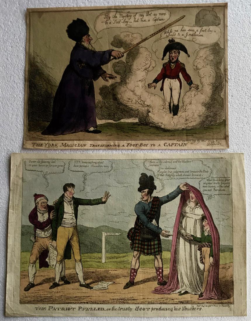 19th C. Hand-Colored Etchings T.ROWLANDSON & C.WILLIAMS (1 of 4)