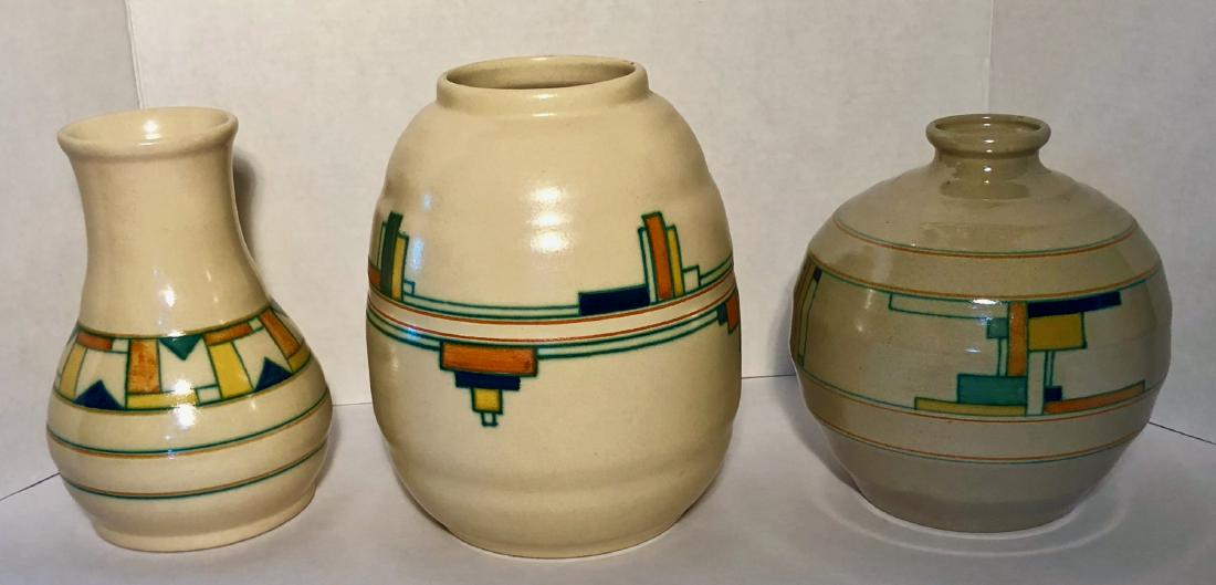 Velsen Holland Dutch Art Pottery Blokjes Vase 1930s (3) (1 of 4)