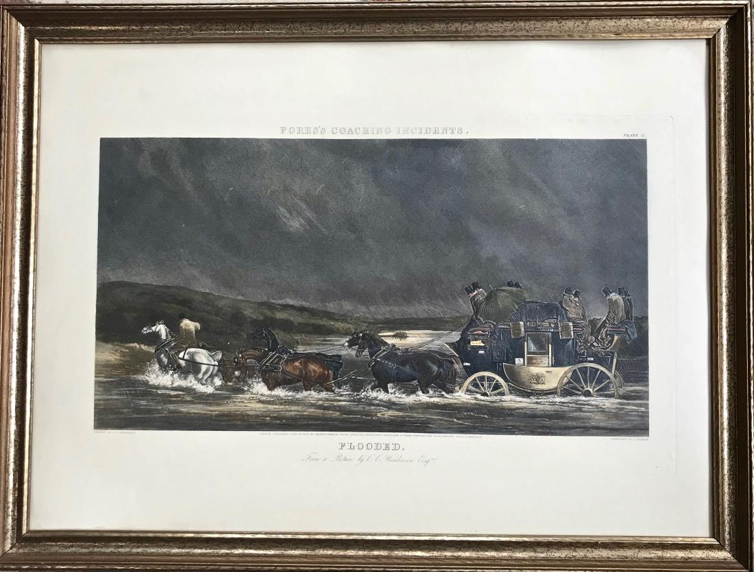 Fores's Coaching Incidents FLOODED 1845 (1 of 3)
