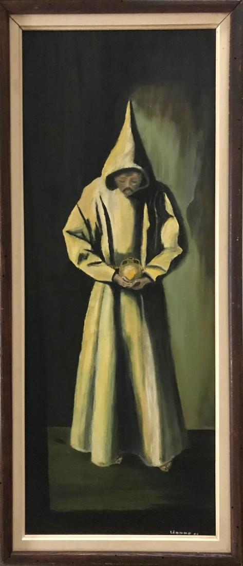 Monastery Monk Oil Painting, Lianne '63 (1 of 4)