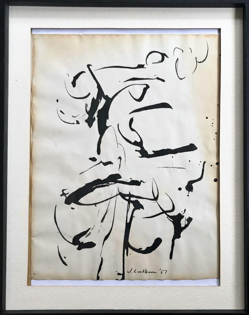 Judith Lindbloom Abstract Expressionist Drawing 1957 (1 of 4)