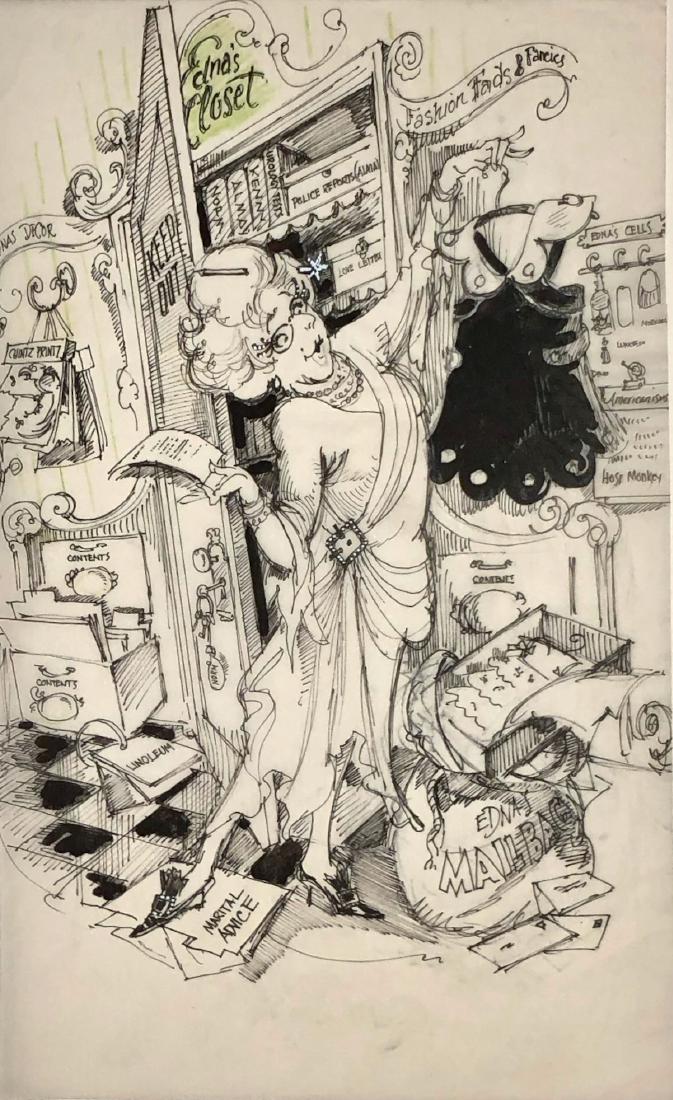 Hilary Knight EDNA'S CLOSET Dame Edna For Vanity Fair (1 of 5)