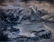 Impressionist Winter Mountain Lake Landscape,Goble 1889