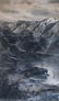 Impressionist Winter Mountain Lake Landscape,Goble 1889 - 5