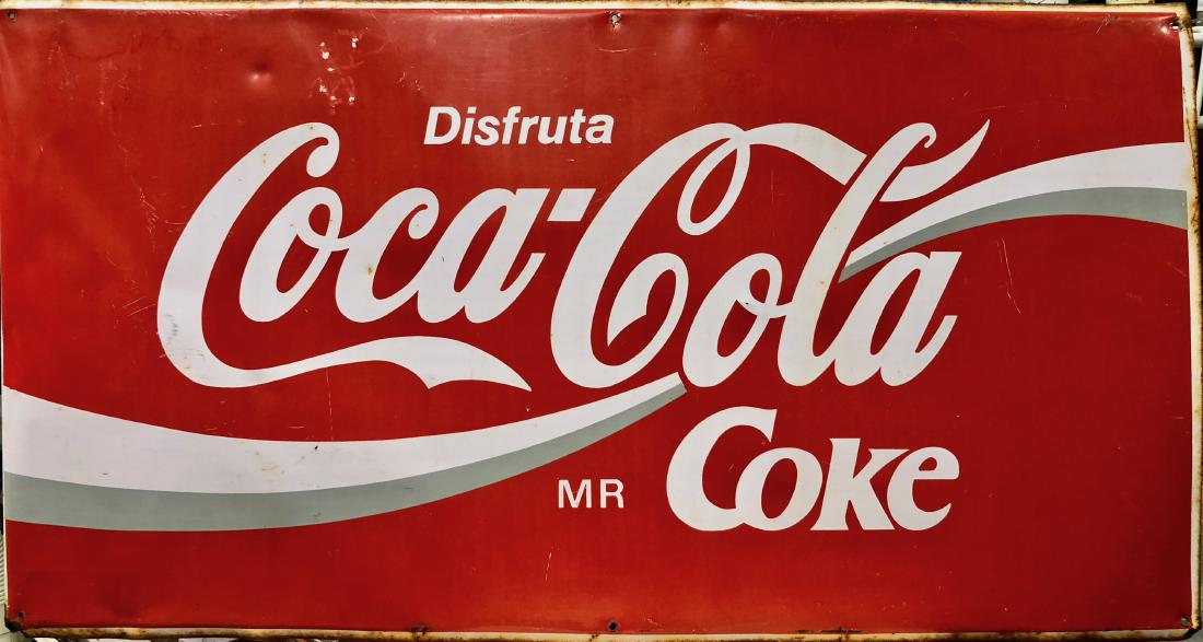 Coca-Cola Enamel Advertising Sign 1960s (1 of 4)