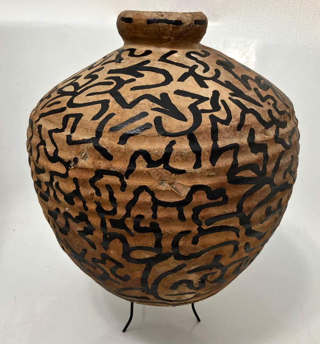 LA II (Angel Ortiz) Graffiti Painted Terra-Cotta Urn (1 of 8)