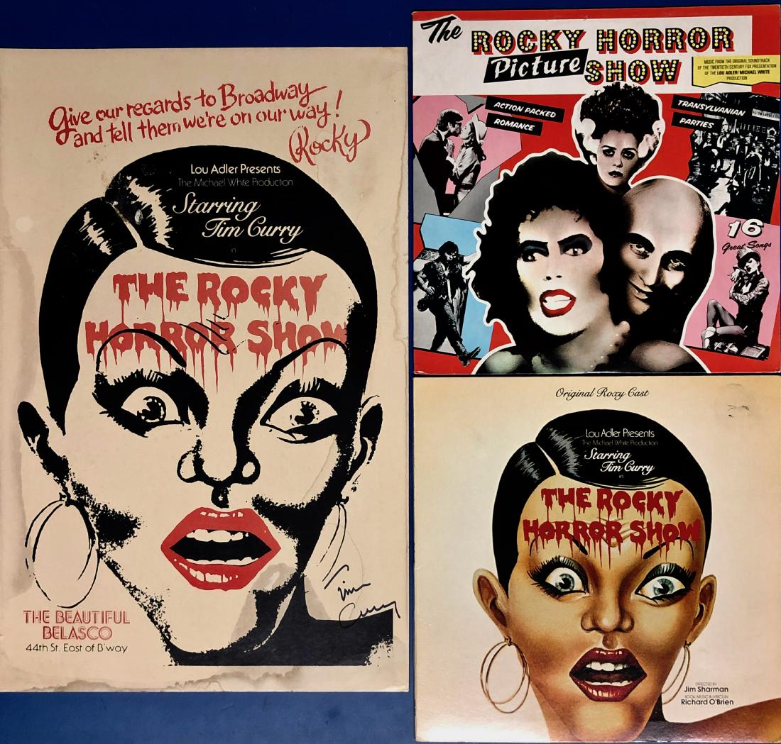 Rocky Horror Show Theater Card Signed By TIM CURRY 1975 (1 of 6)