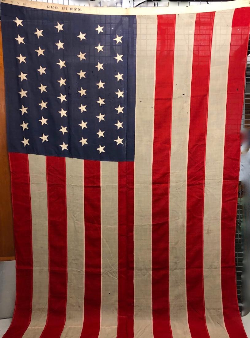 LARGE 45 STAR AMERICAN FLAG, ca.1896-1908 (1 of 8)
