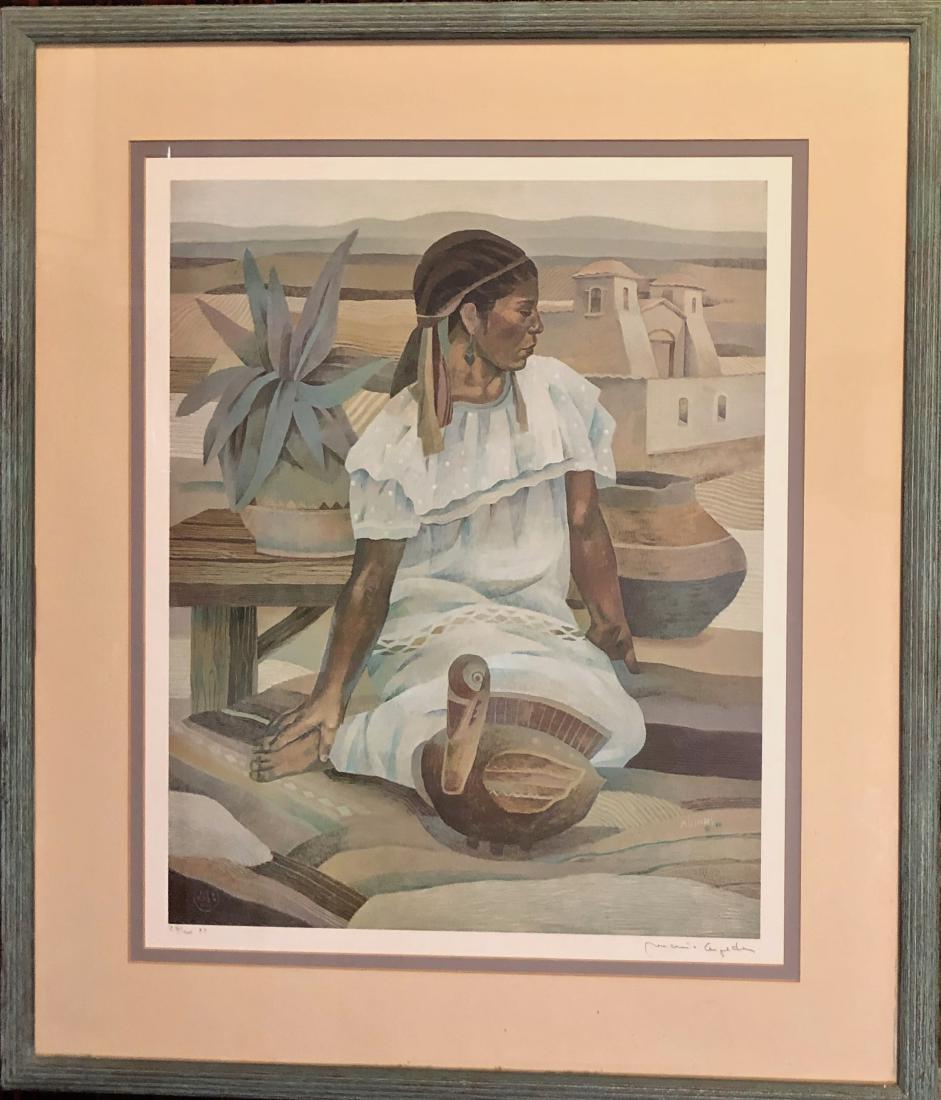 Navajo Girl w/ Pot, Mario Cespedes 1986 (1 of 5)