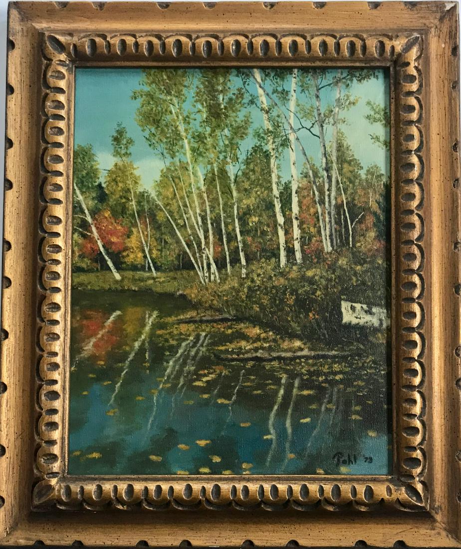 Forest Landscape Oil Painting, Signed POHL 1973 (1 of 3)