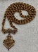 Victorian Gold Link Necklace W/ Pendant