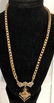 Victorian Gold Link Necklace W/ Pendant - 6