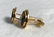 14k Yellow Gold Cufflinks With Lapis Lazuli K.L. - 3