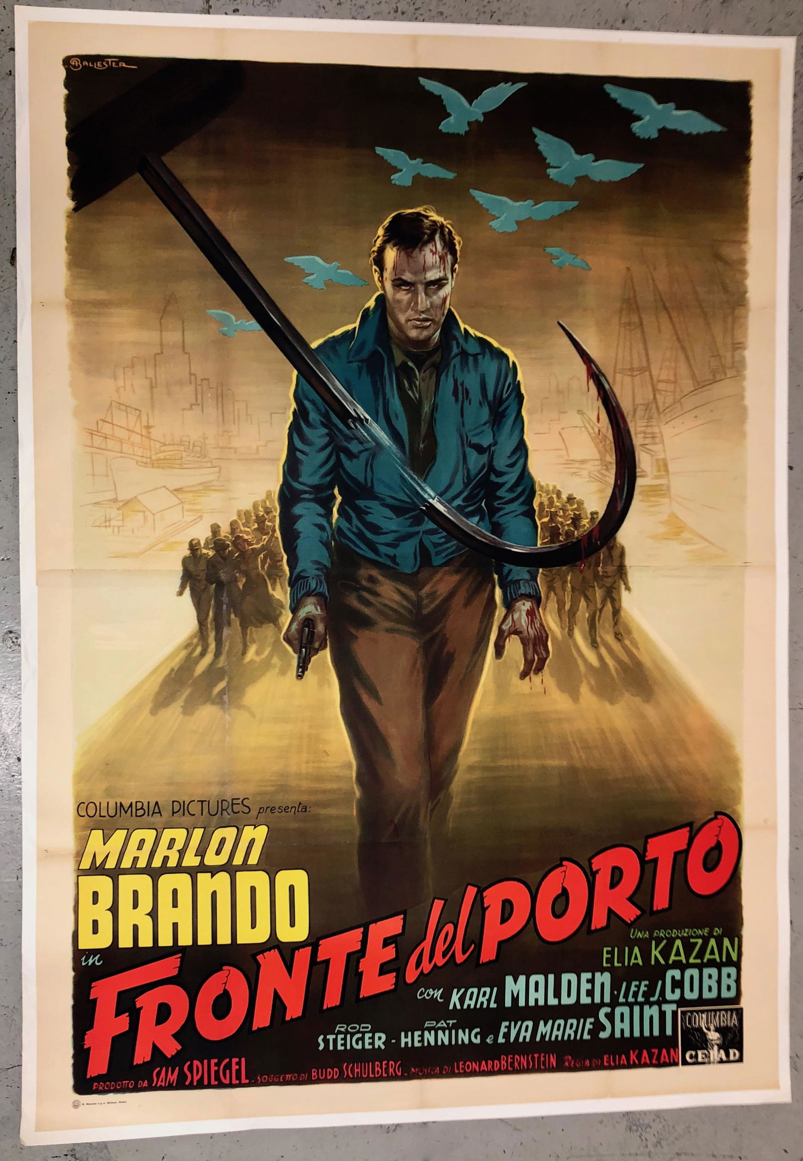 MARLON BRANDO ON THE WATERFRONT/ FRONTE DEL PORTO 1954 (1 of 6)