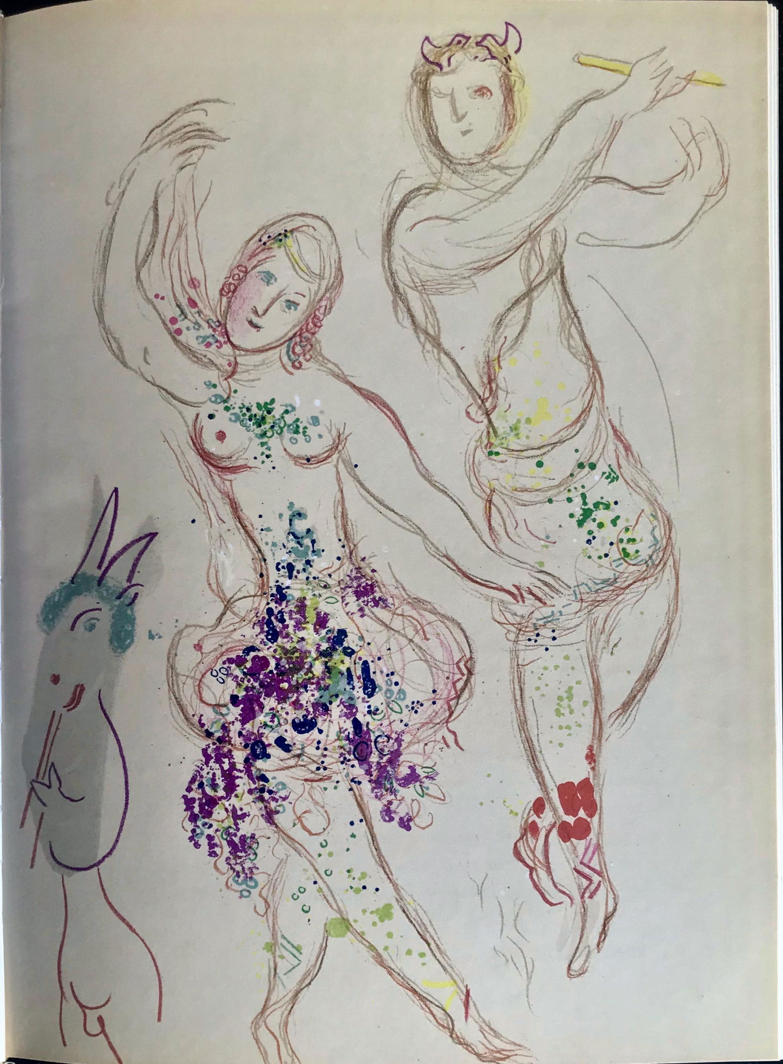 Marc Chagall THE BALLET w/ Original Lithograph, 1969 (1 of 6)