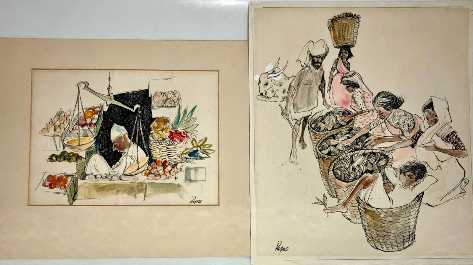 Bill Papas (South Africa,1927-2000) Market Scenes INDIA (1 of 6)