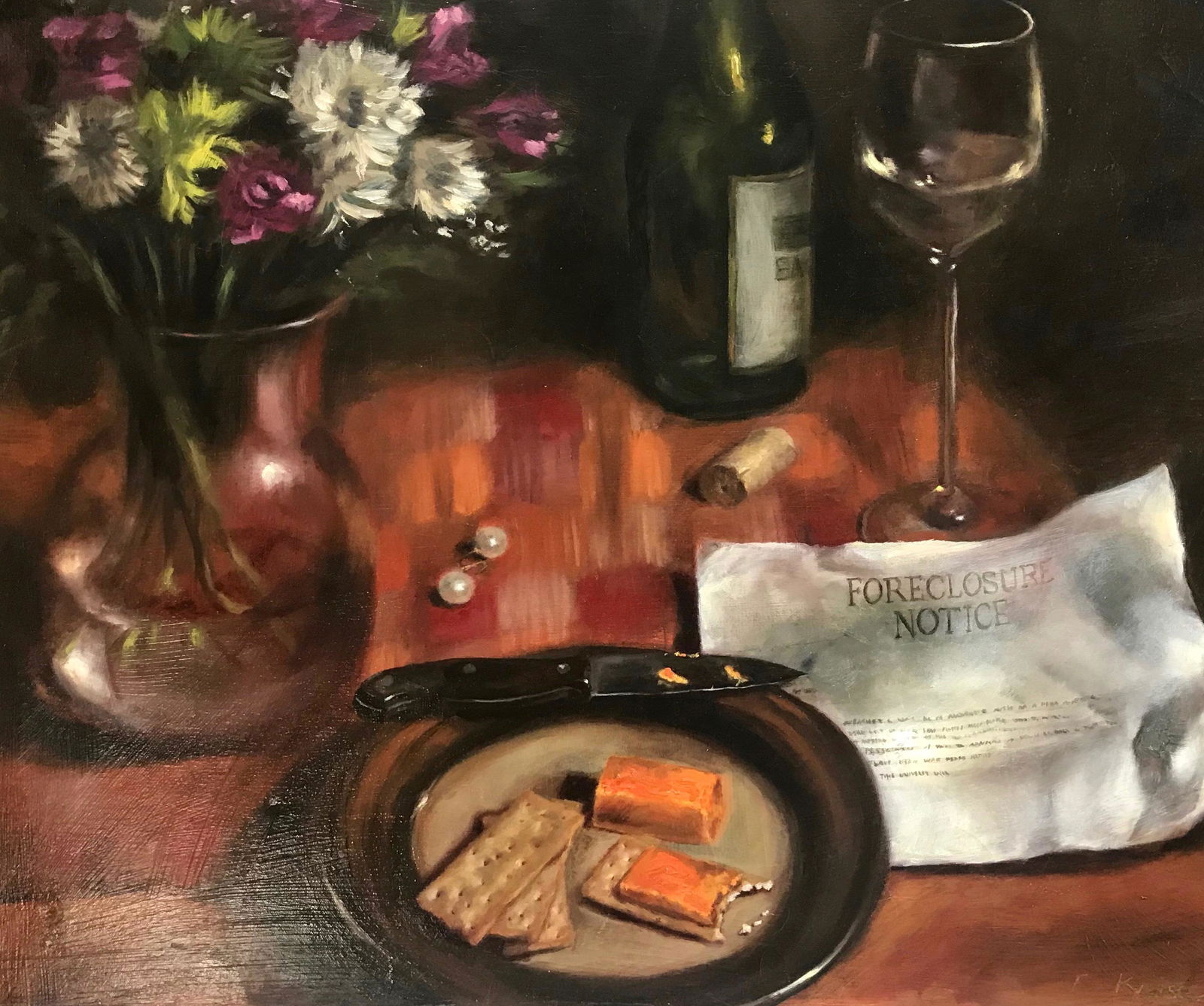 Franz Krischke Still life Painting FORECLOSURE Austria (1 of 4)