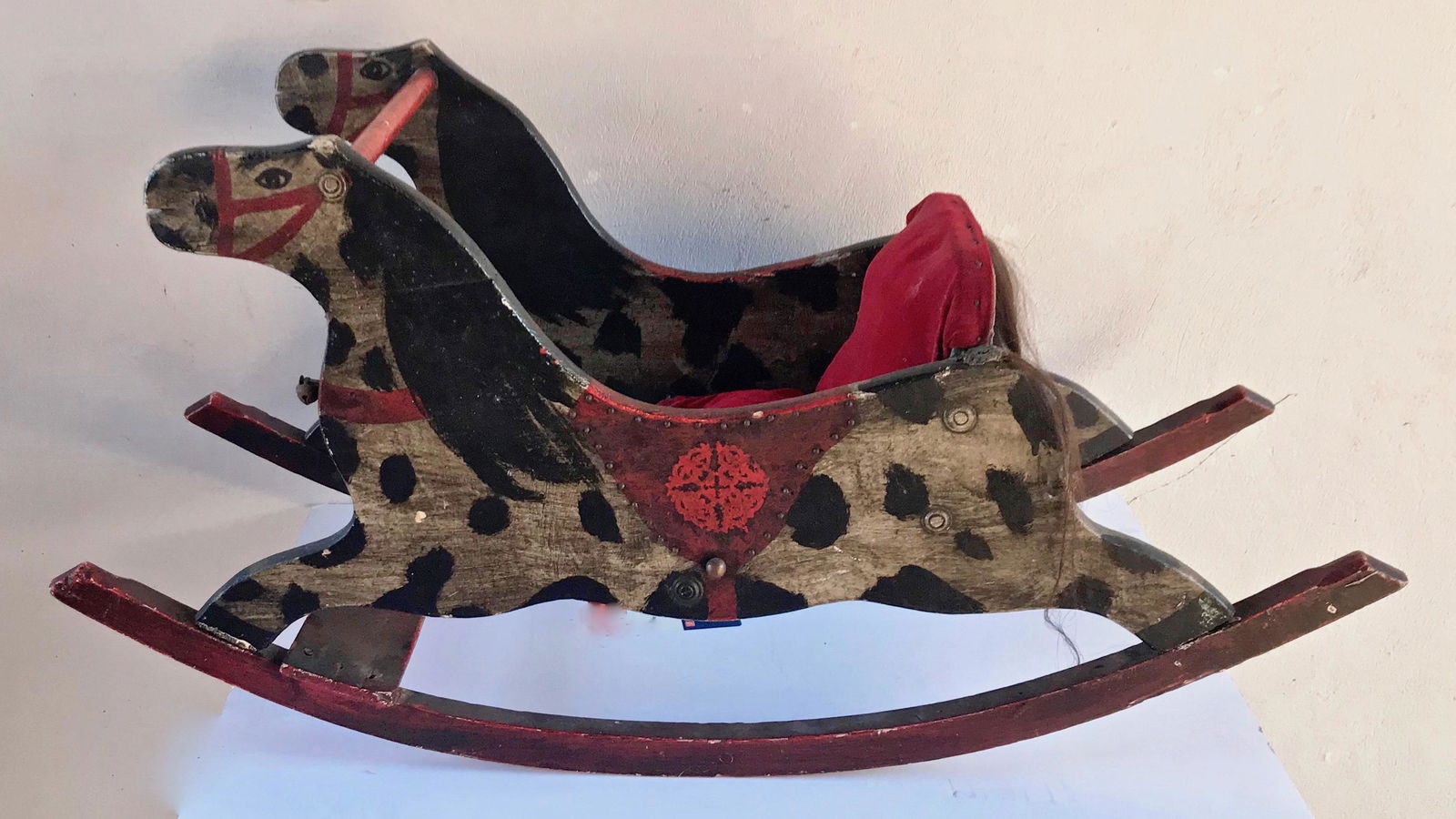 American Folk Art Carved Shoo-fly Rocking Horse (1 of 3)