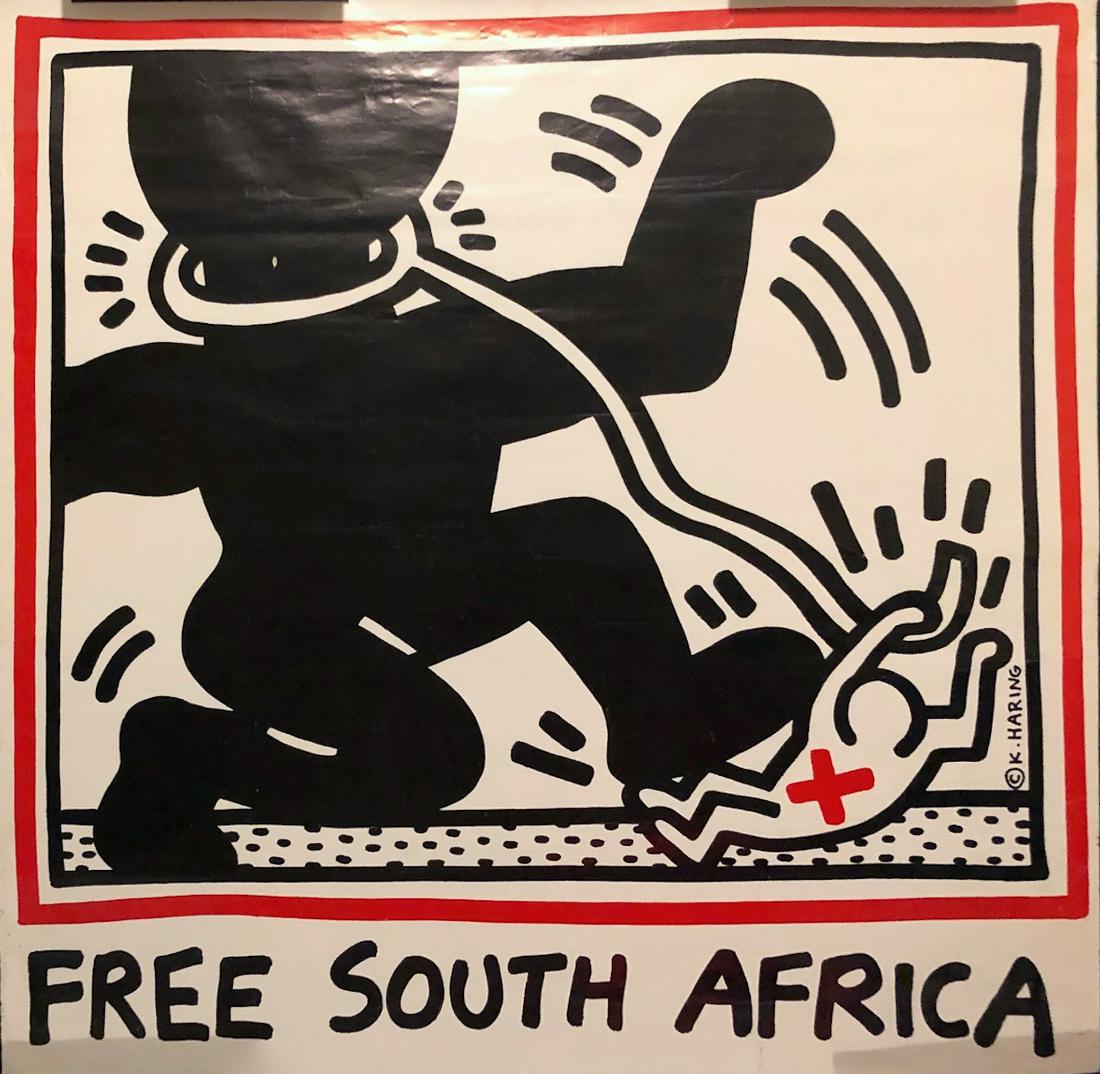 Keith Haring FREE SOUTH AFRICA 1985 (1 of 3)