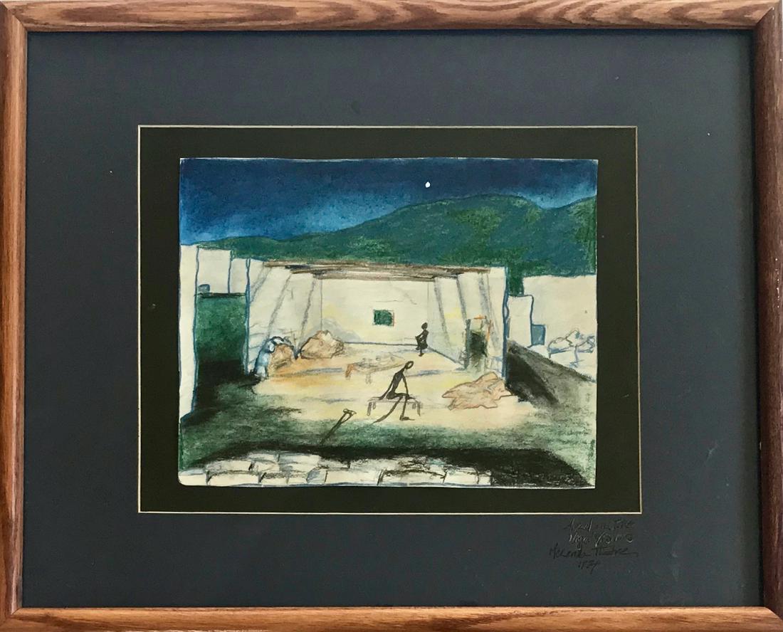 Theater Set Design Painting AMAHL & THE NIGHT VISITORS (1 of 3)