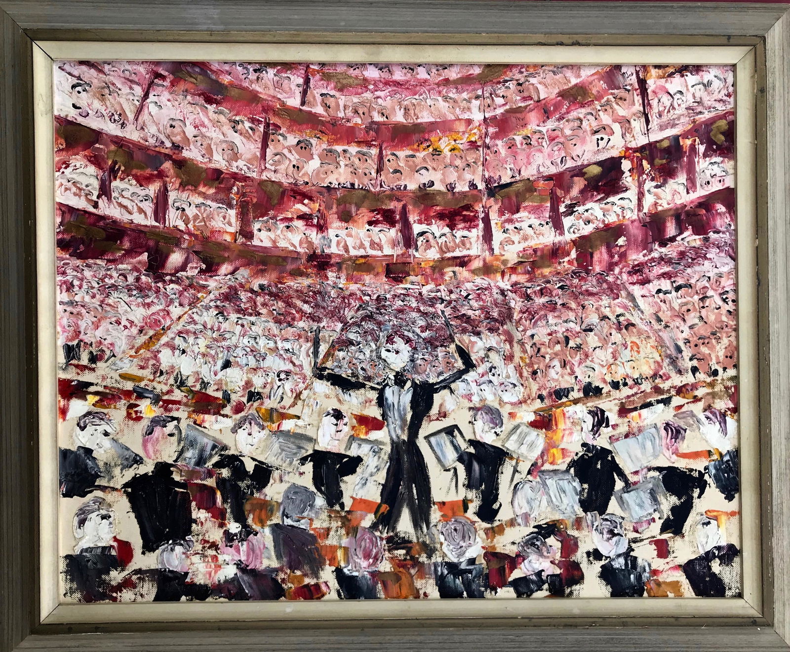 Mid-Century Expressionist Painting THE CONCERT (1 of 3)