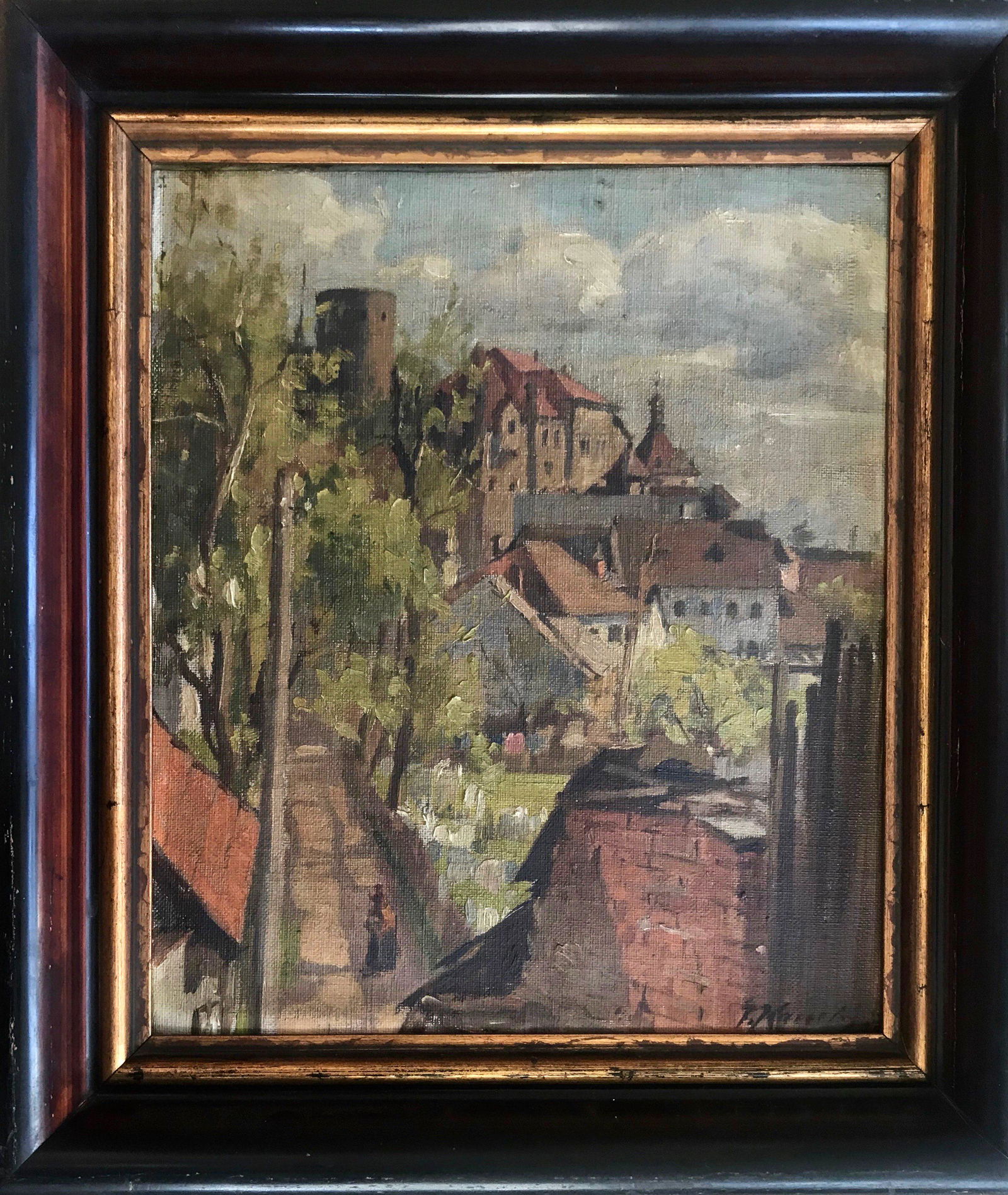 Czech Expressionist Landscape Painting, Signed 1933 (1 of 4)