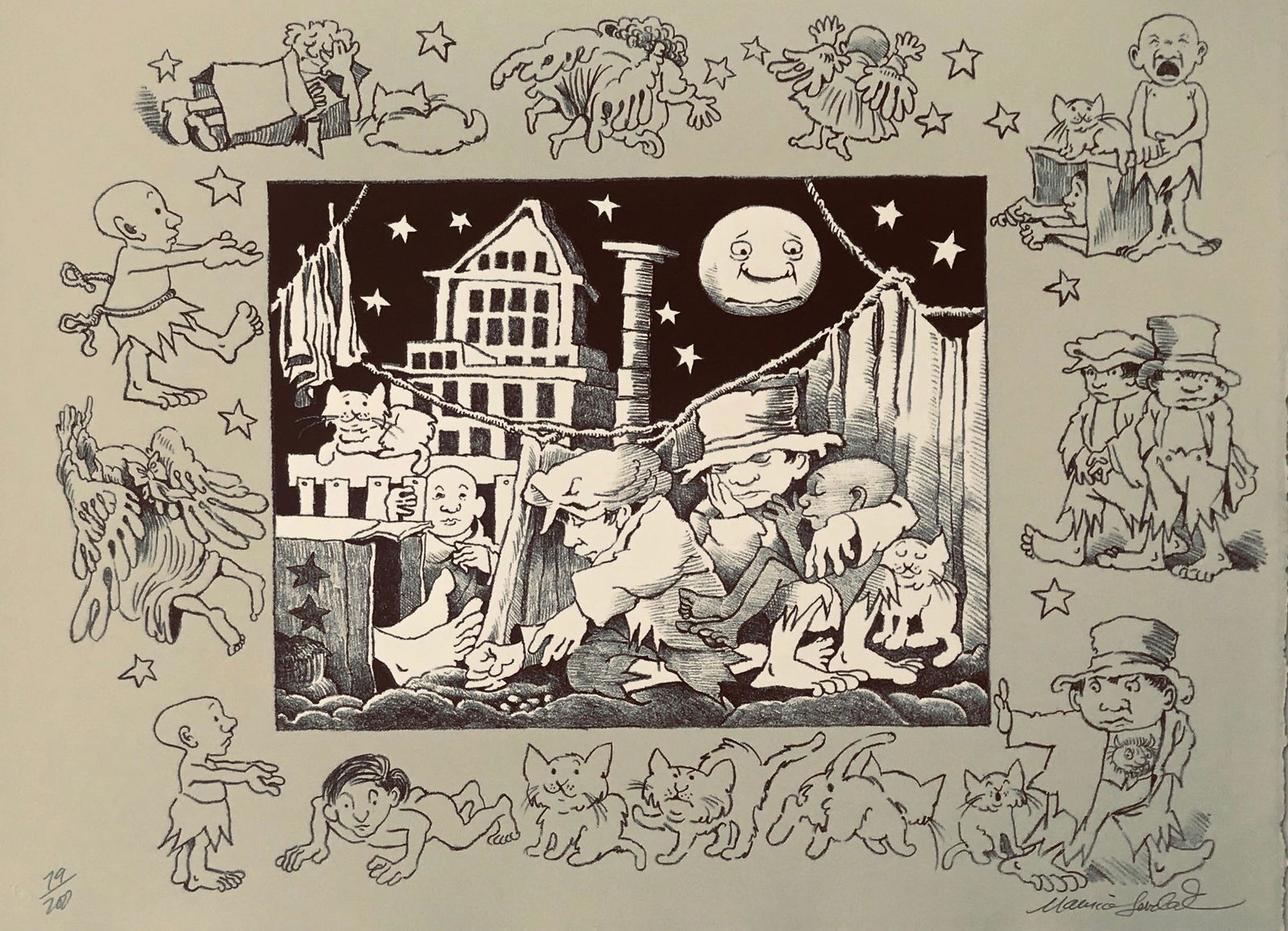 Maurice Sendak (American,1928-2012) JACK & GUY (1 of 4)