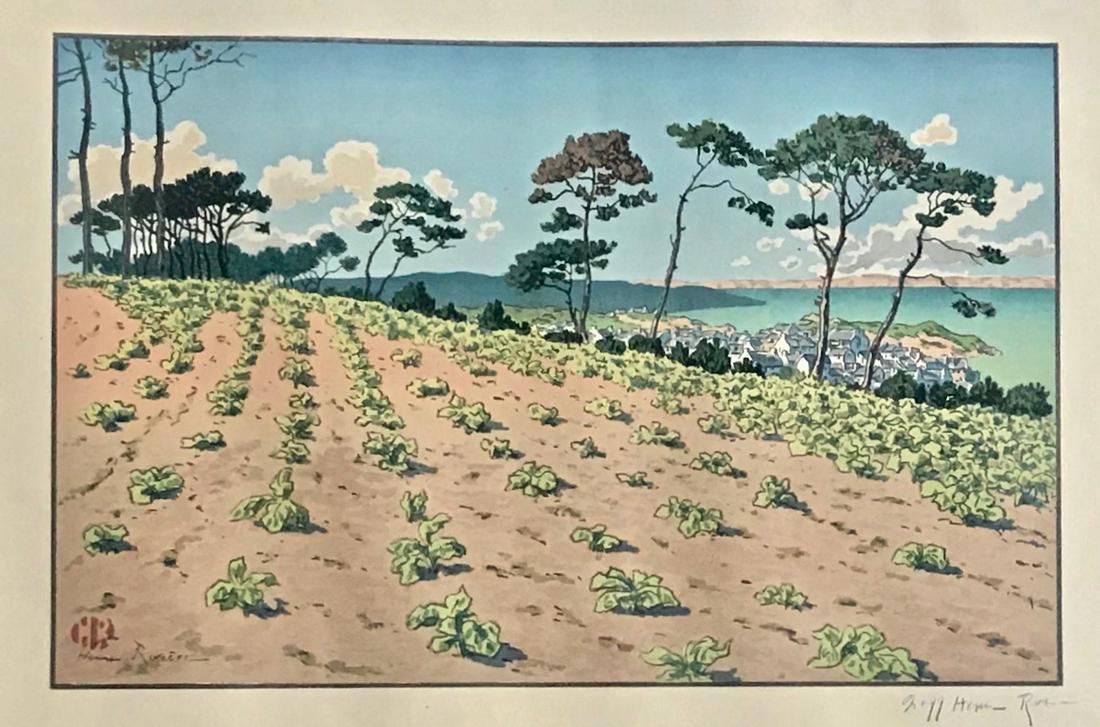 Henri Riviere (French,1864-1951) Le Port de Ploumanach (1 of 4)