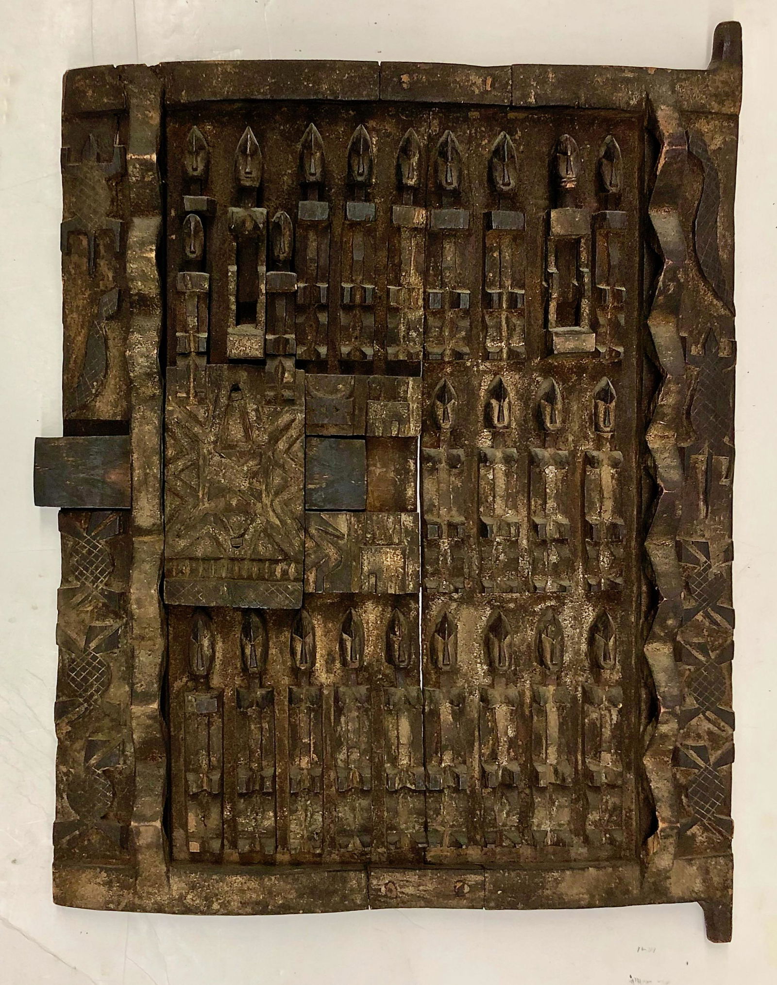 Dogon Granary Door w/ Carved Ancestral Figures, Mali (1 of 6)