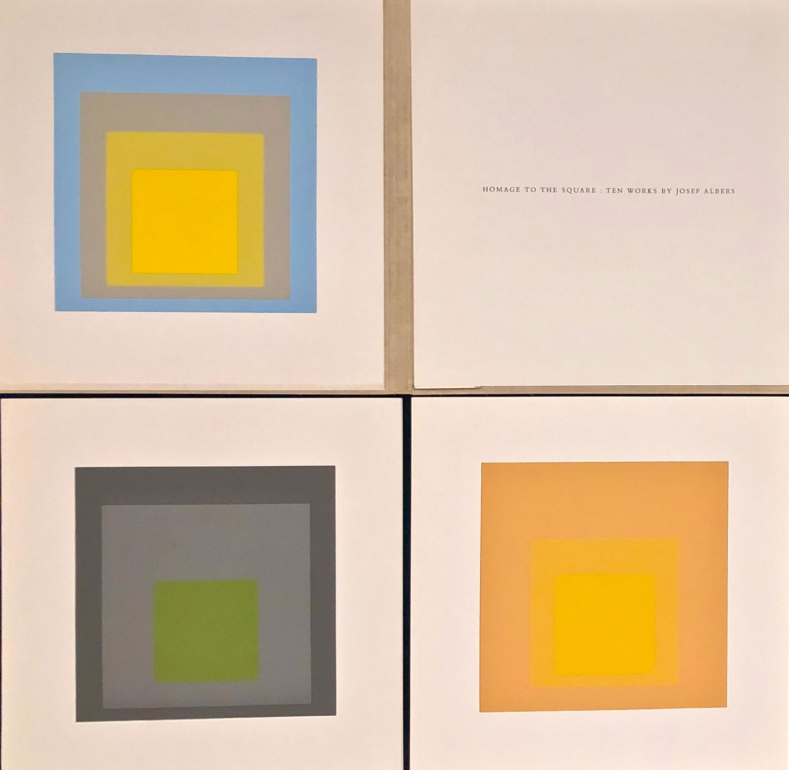 Josef Albers Portfolio HOMAGE TO THE SQUARE 1962 (1 of 12)