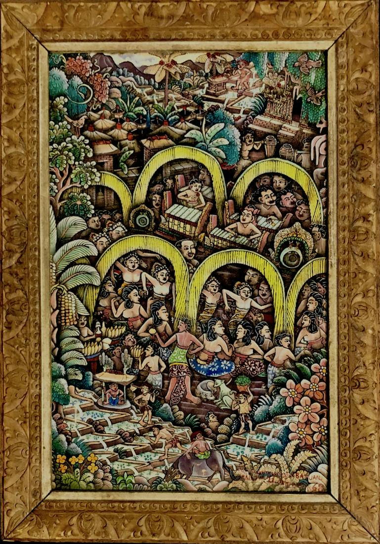 Ida Bagus Made Widja VILLAGE SCENE IN BATUAN (1 of 7)