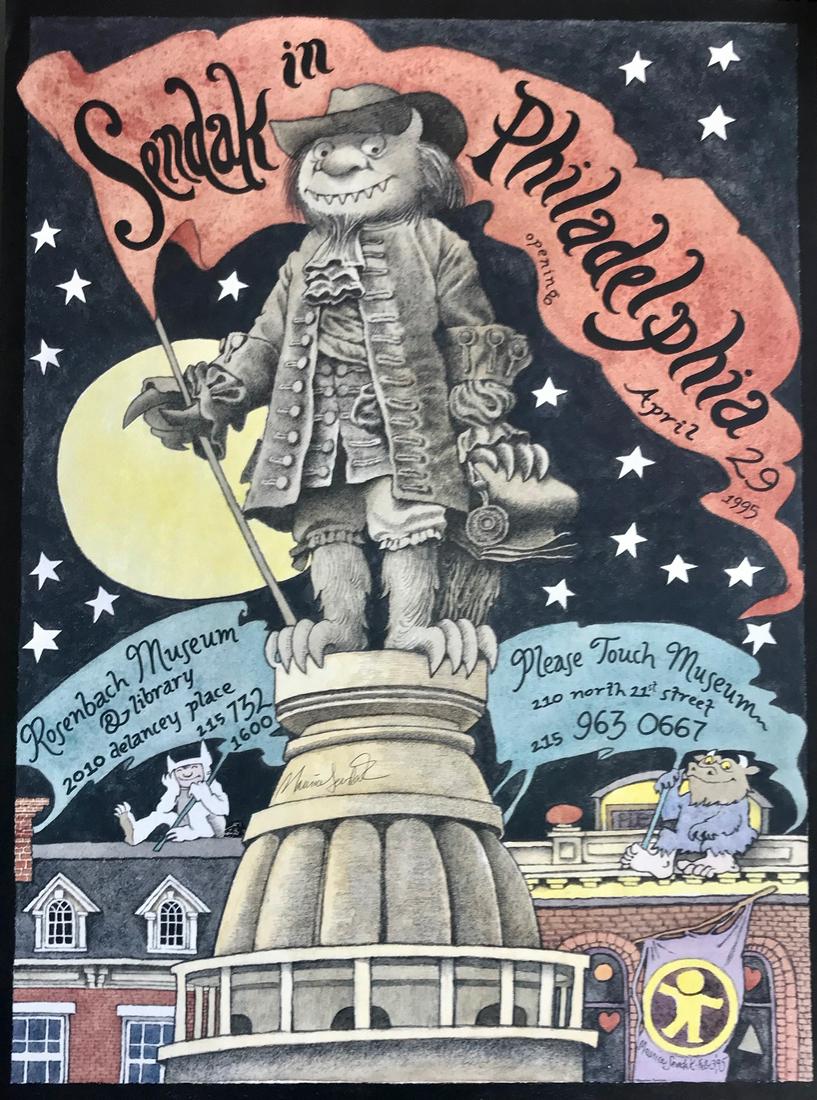 Sendak Inscribed & Illustrated SENDAK In PHILADELPHIA (1 of 4)