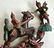 Antique Thai Polychrome Wood TEMPLE WARRIOR Sculpture - 2