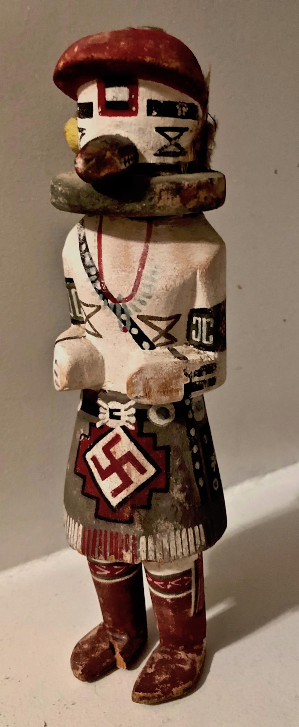 Antique Carved Kachina Doll w/ Whirling Log Design (1 of 4)