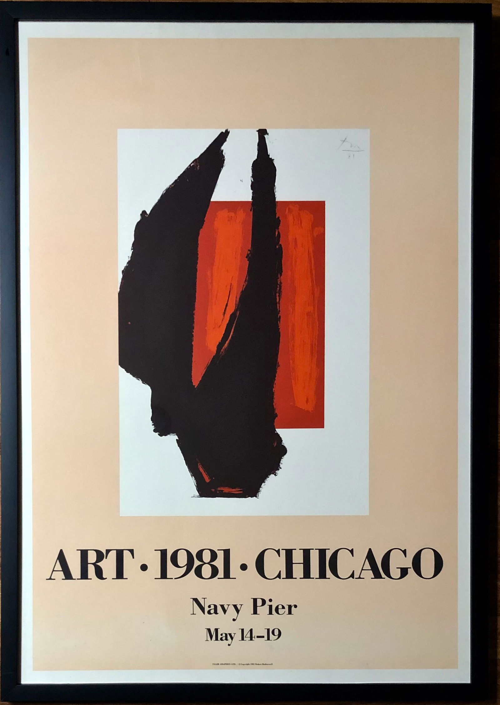 Robert Motherwell (1915-1992) CHICAGO NAVY PIER 1981 (1 of 5)