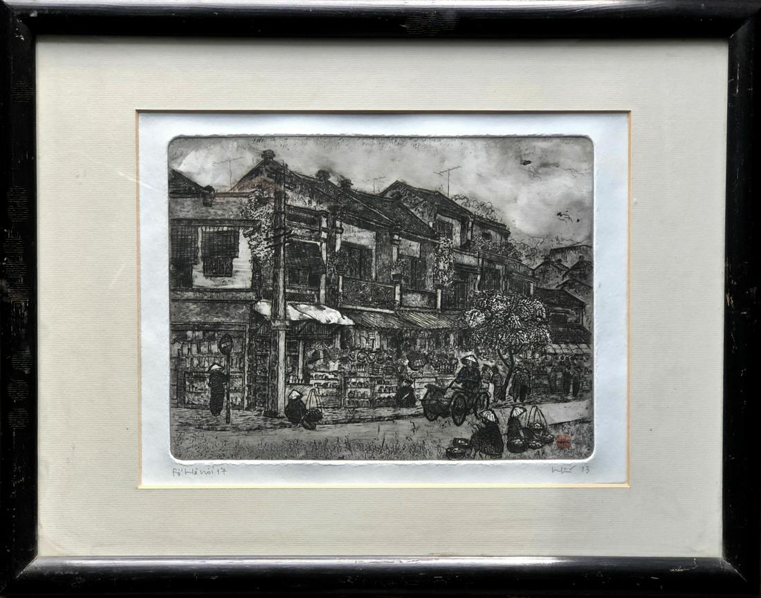 HANOI OLD QUARTER MARKET VIETNAM, SIGNED (1 of 6)