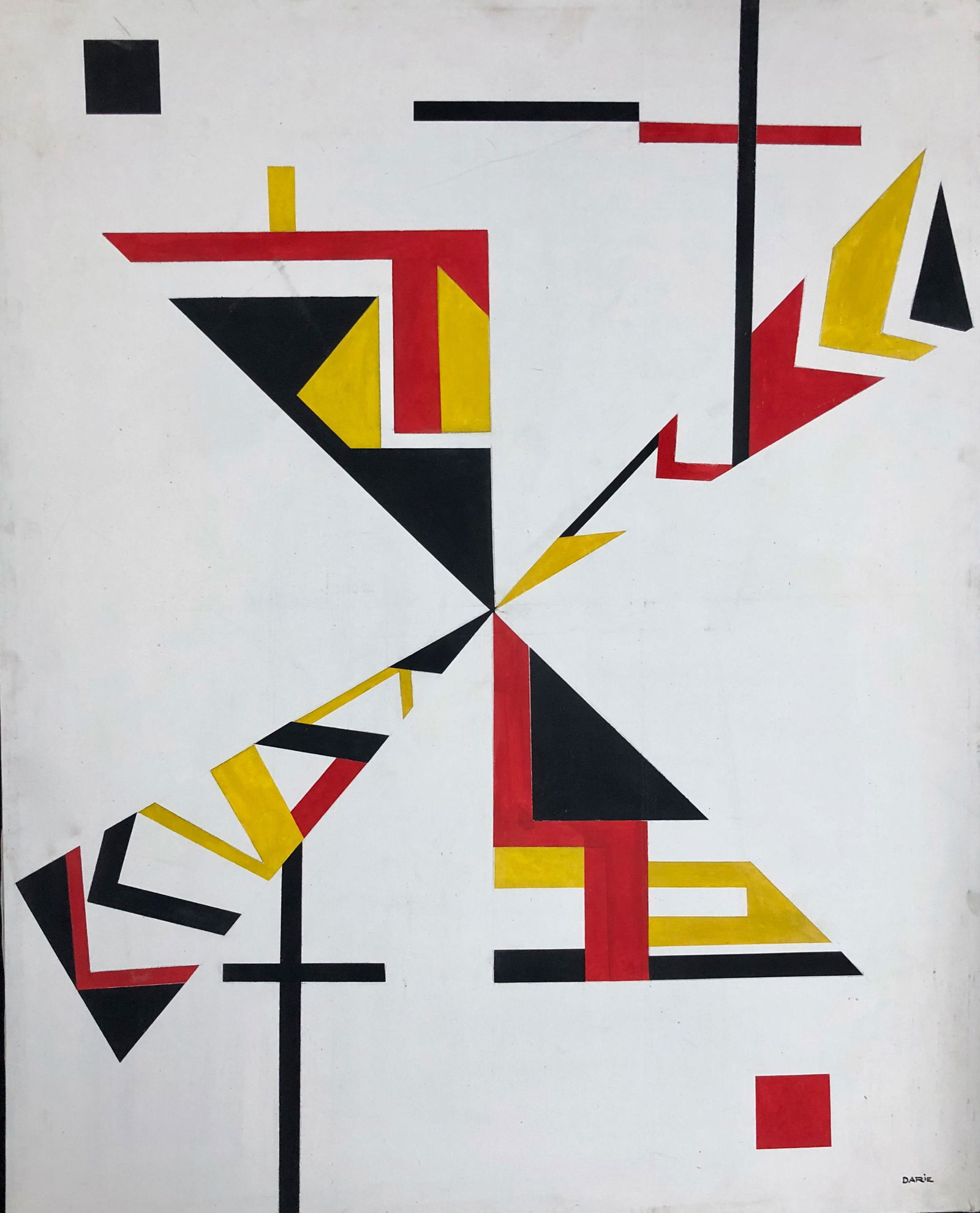 Sandu Darie (Romanian-Cuban) Abstract Painting (1 of 3)