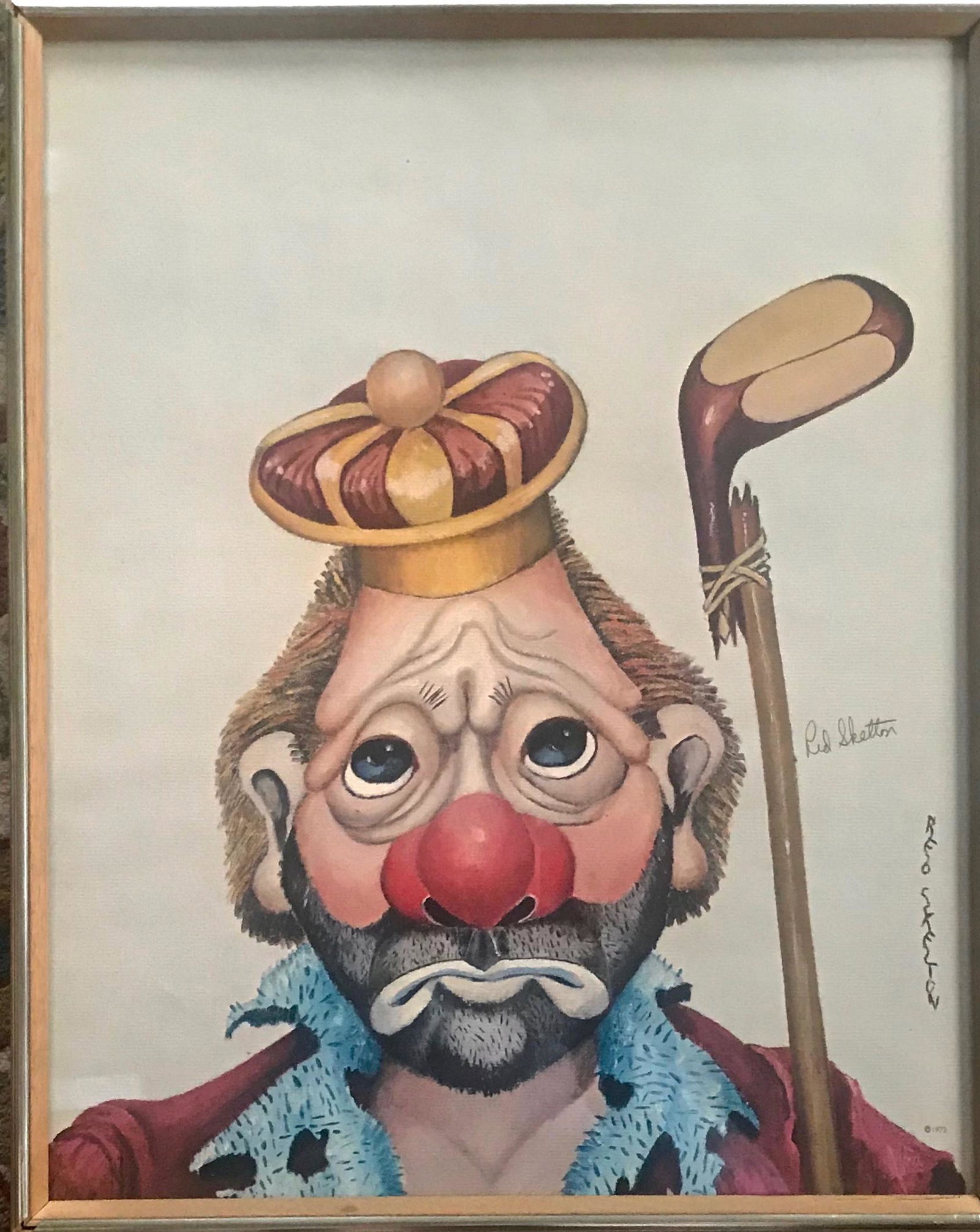 KING OF GOLF Hand-Signed By RED SKELTON 1972 (1 of 3)