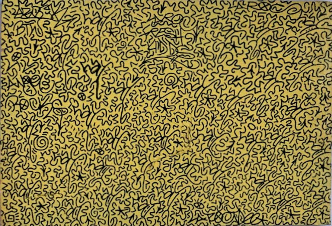 LAIi (Angel Ortiz) Graffiti Painting on Found Board (1 of 3)