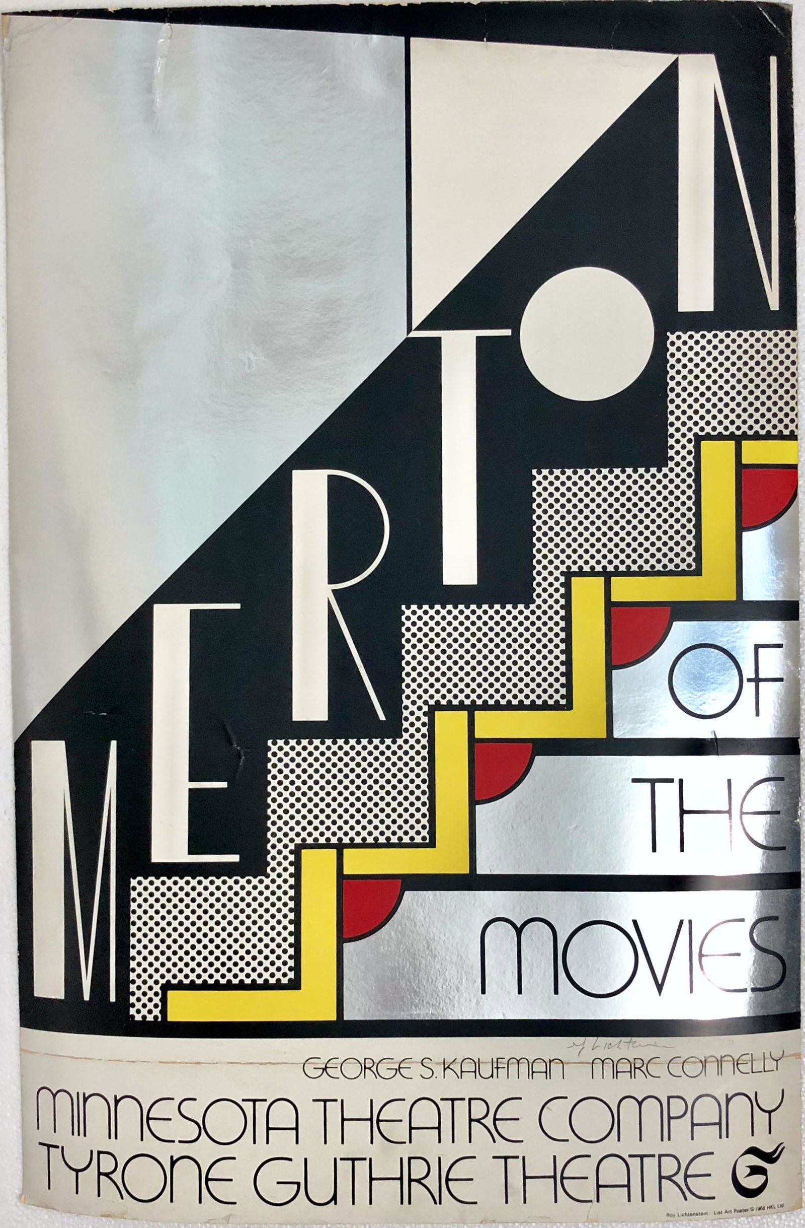 Roy Lichtenstein Hand-Signed MERTON OF THE MOVIES 1968 (1 of 5)
