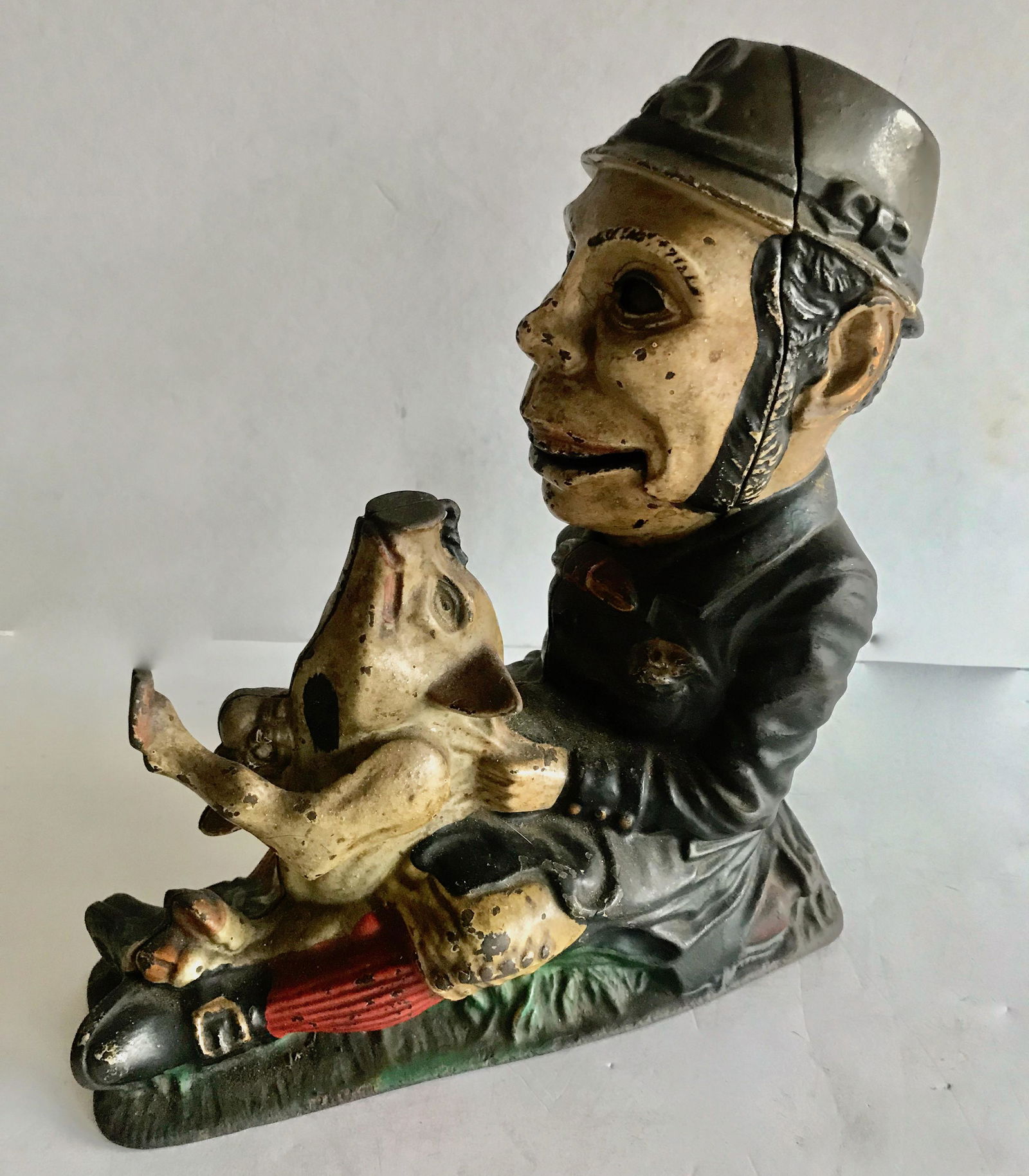 PADDY & THE PIG Cast Iron Mechanical Bank 1882 (1 of 7)
