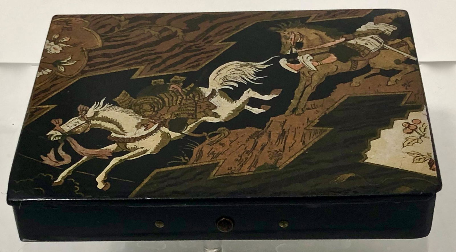 Antique Japanese Lacquer Gilt Wood Box (1 of 7)